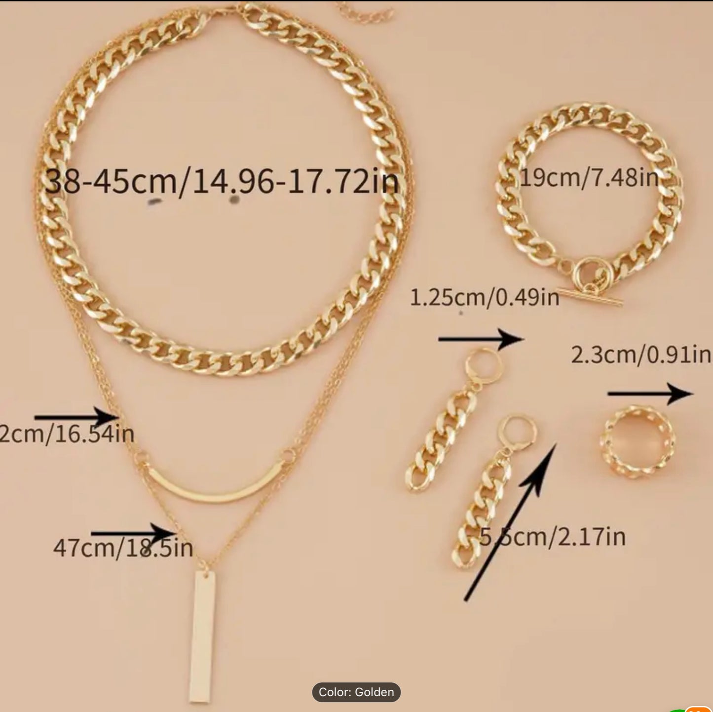 5pcs Jewelry Set
